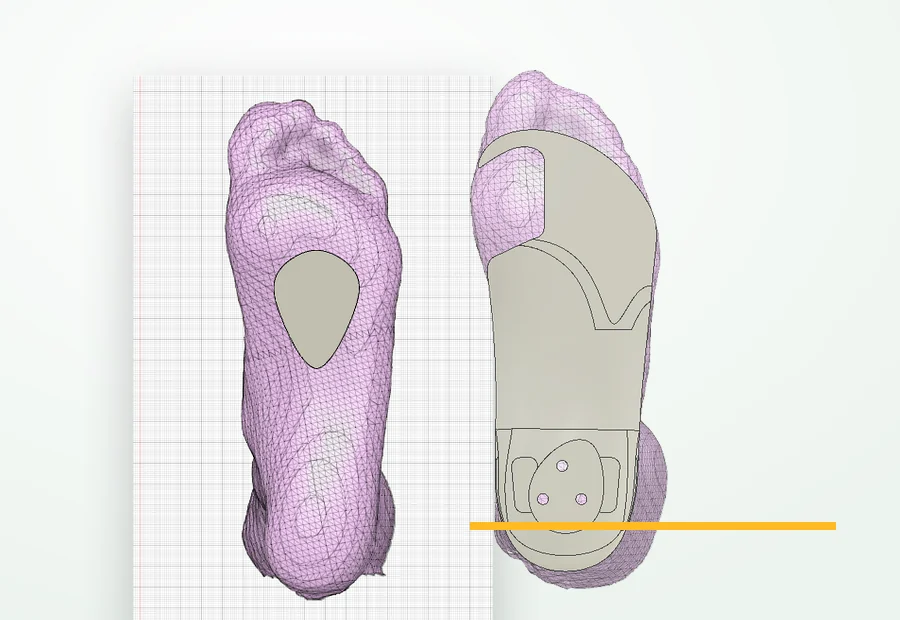 3D printed orthotic and design components